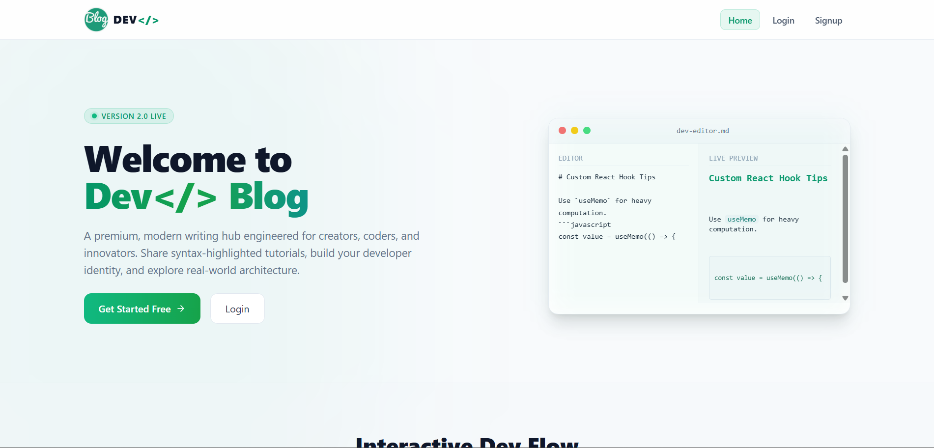 Logo thumbnail of the project: Blog App - Full-Stack Publishing Platform